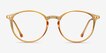 Amity Orange Plastic, MetalEyeglass Frames from EyeBuyDirect, Front View