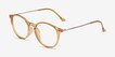 Amity Orange Plastic, MetalEyeglass Frames from EyeBuyDirect, Angle View