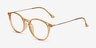 Amity Orange Plastic-metalEyeglass Frames from EyeBuyDirect, Angle View