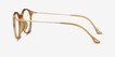 Amity Orange Plastic, MetalEyeglass Frames from EyeBuyDirect, Side View