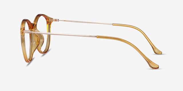Amity Orange Plastic-metalEyeglass Frames from EyeBuyDirect, Side View