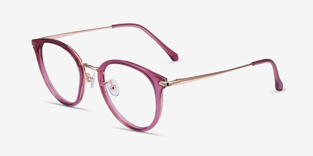 Hollie Cassis Plastic-metalEyeglass Frames from EyeBuyDirect, Angle View