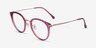 Hollie Cassis Plastic-metalEyeglass Frames from EyeBuyDirect, Angle View