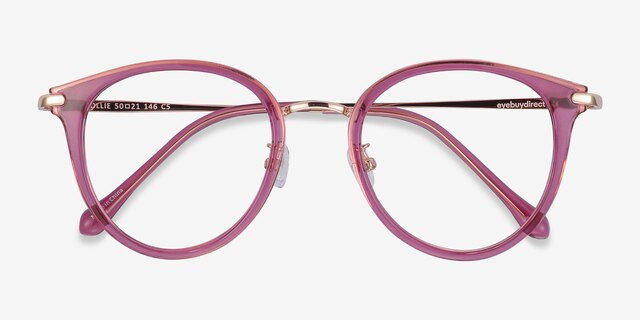 Hollie Cassis Plastic-metalEyeglass Frames from EyeBuyDirect, Closed View