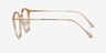 Hollie Clear Melon Plastic-metalEyeglass Frames from EyeBuyDirect, Side View