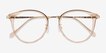 Hollie Clear Melon Plastic, MetalEyeglass Frames from EyeBuyDirect, Closed View