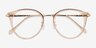 Hollie Clear Melon Plastic-metalEyeglass Frames from EyeBuyDirect, Closed View