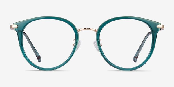 Hollie Teal Plastic-metal Eyeglass Frames