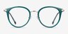 Hollie Teal Plastic-metalEyeglass Frames from EyeBuyDirect, Front View