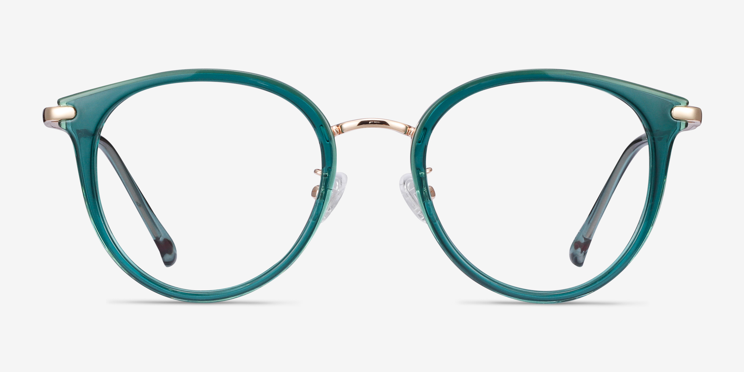 Hollie Round Teal Frame Glasses For Women EyeBuyDirect