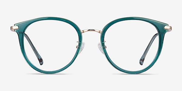 Hollie Teal Plastic-metal Eyeglass Frames