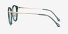 Hollie Teal Plastic-metalEyeglass Frames from EyeBuyDirect, Side View