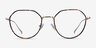 Huxley Tortoise  Golden MetalEyeglass Frames from EyeBuyDirect, Front View