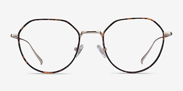 Huxley Tortoise Golden Metal Eyeglass Frames