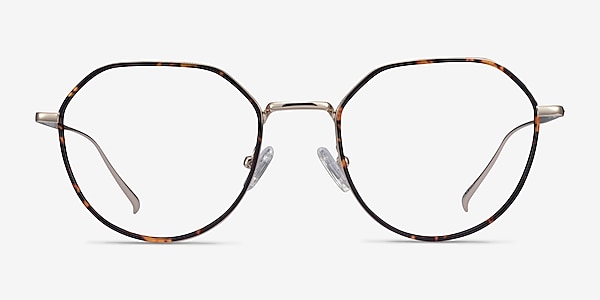 Huxley Tortoise  Golden Metal Eyeglass Frames