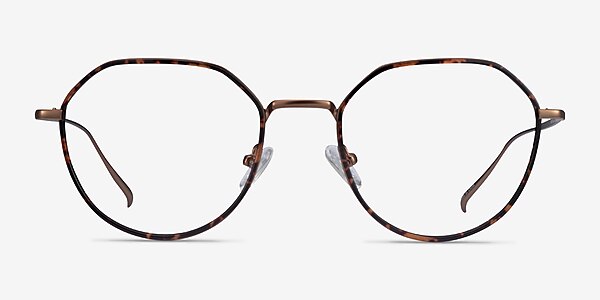 Huxley Tortoise  Bronze Metal Eyeglass Frames