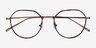 Huxley Tortoise  Bronze MetalEyeglass Frames from EyeBuyDirect, Closed View