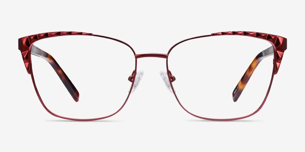 Signora Red Acetate-metal Eyeglass Frames