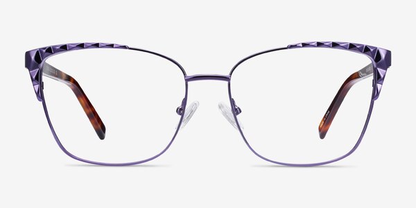 Signora Purple Acetate-metal Eyeglass Frames