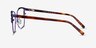 Signora Purple Acetate-metalEyeglass Frames from EyeBuyDirect, Side View