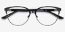 Marigold Black & Leopard Acetate-metalEyeglass Frames from EyeBuyDirect, Closed View