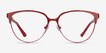 Marigold Red & Leopard Acetate, MetalEyeglass Frames from EyeBuyDirect, Front View
