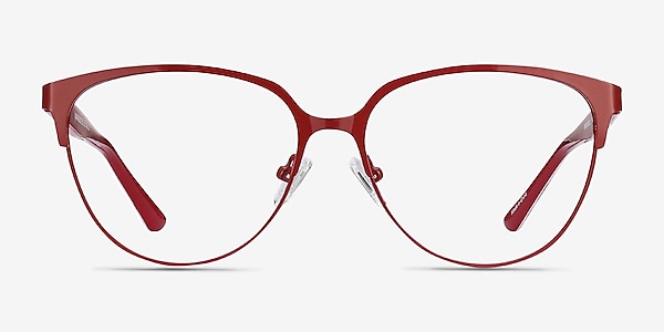 Marigold Red & Leopard Acetate-metal Eyeglass Frames