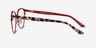 Marigold Red & Leopard Acetate-metalEyeglass Frames from EyeBuyDirect, Side View
