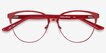 Marigold Red & Leopard Acetate, MetalEyeglass Frames from EyeBuyDirect, Closed View
