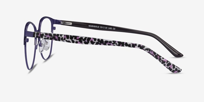 Marigold Purple & Leopard Acetate-metal Eyeglass Frames from EyeBuyDirect