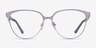 Marigold Silver & Reptile Acetate-metalEyeglass Frames from EyeBuyDirect, Front View