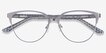 Marigold Silver & Reptile Acetate, MetalEyeglass Frames from EyeBuyDirect, Closed View