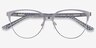 Marigold Silver & Reptile Acetate-metalEyeglass Frames from EyeBuyDirect, Closed View