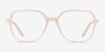 Lenny Cream Acetate-metalEyeglass Frames from EyeBuyDirect, Front View