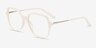 Lenny Cream Acetate-metalEyeglass Frames from EyeBuyDirect, Angle View