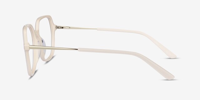 Lenny Cream Acetate-metalEyeglass Frames from EyeBuyDirect, Side View