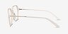 Lenny Cream Acetate-metalEyeglass Frames from EyeBuyDirect, Side View