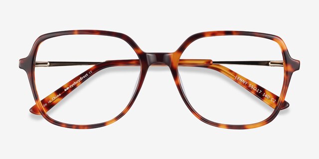 Lenny Tortoise Acetate-metalEyeglass Frames from EyeBuyDirect, Closed View