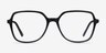 Lenny Black Acetate-metalEyeglass Frames from EyeBuyDirect, Front View
