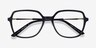 Lenny Black Acetate-metalEyeglass Frames from EyeBuyDirect, Closed View
