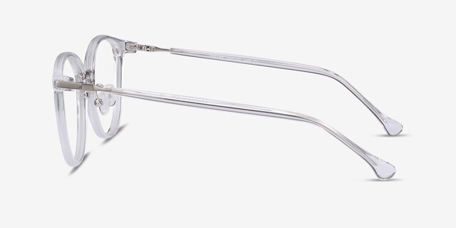 Shelby Clear Acetate-metalEyeglass Frames from EyeBuyDirect, Side View