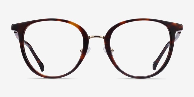 Shelby Tortoise Acetate-metalEyeglass Frames from EyeBuyDirect, Front View
