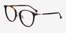 Shelby Tortoise Acetate-metalEyeglass Frames from EyeBuyDirect, Angle View