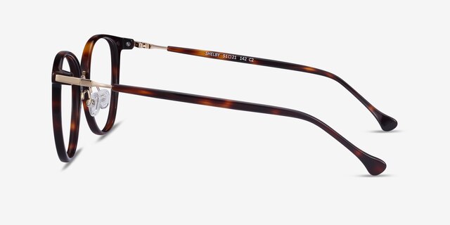 Shelby Tortoise Acetate-metalEyeglass Frames from EyeBuyDirect, Side View