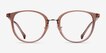 Shelby Clear Brown Acetate, MetalEyeglass Frames from EyeBuyDirect, Front View