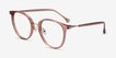 Shelby Clear Brown Acetate, MetalEyeglass Frames from EyeBuyDirect, Angle View