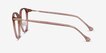 Shelby Clear Brown Acetate, MetalEyeglass Frames from EyeBuyDirect, Side View