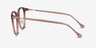 Shelby Clear Brown Acetate-metalEyeglass Frames from EyeBuyDirect, Side View