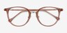 Shelby Clear Brown Acetate-metalEyeglass Frames from EyeBuyDirect, Closed View