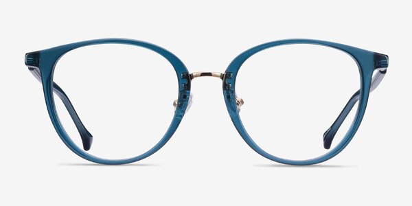 Shelby Teal Acetate-metal Montures de lunettes de vue